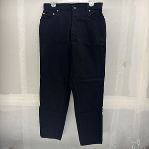 Vintage Levis‎ 551 Jeans Womens 14 Black Relaxed Tapered High Waist Mom 90s Y2K